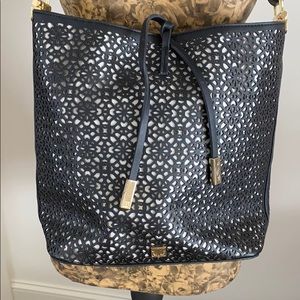 Shoulder cross-body Black/Gold accent Purse